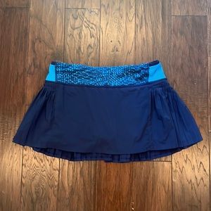 Lululemon Navy Pleated Skirt